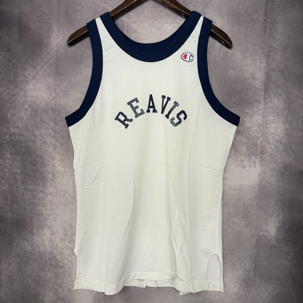 VTG 1980s Champion Basketball Jersey Reavis High School Illinois Size Large